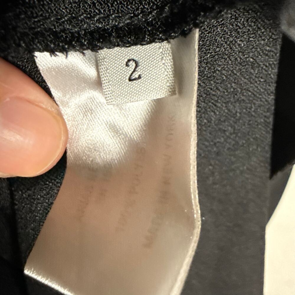 Arias New York Black Mock Neck Cold Shoulder Long Sleeve Cocktail Midi Dress 2 - Picture 16 of 16